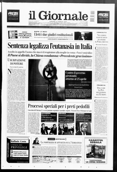 Il giornale : quotidiano del mattino